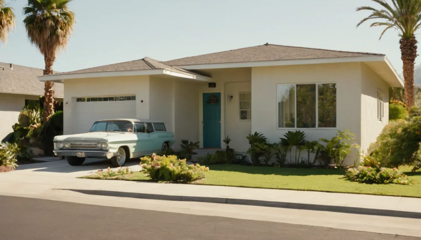A single-story stucco home in Riverside with a mild, sunny sky
